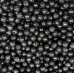 8mm Italian Black Carved Wood Beads 