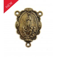 Our Lady of Fatima Centre Medal Brass Our Lady of Fatima Centre Medal Brass