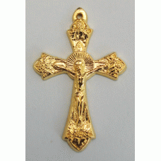 Gold Finish Grapes Crucifix Gold Finish Grapes Crucifix