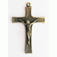 Plain Brass Crucifix