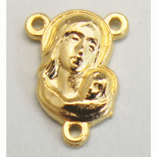 Our Lady with the Child Jesus Centre (Gold Tone)