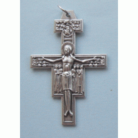 San Damiano Cross Silver 4.7cm